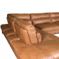 Kuka hoekbank Titan chaise longue links | leer cognac | 2,80 x 3,45 mtr breed