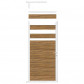 C-Wood Tuindeur aluminium wit frame Mix & Match - hardhout Thermo Fraké (90 x 180 cm) 