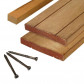 Elephant Vlonder totaalpakket hardhout Kapur 2,8 x 19 cm (3,35 mtr) v-groef/vlak