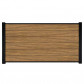 C-Wood Zelfbouw schutting hardhout Mix & Match Thermo Fraké - zwart alu accessoires (180 x 90 cm)