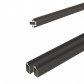 C-Wood Zelfbouw schutting composiet Modular bruin gevlamd - zwart alu accessoires (180 x 97 cm)