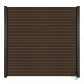 Elephant Schutting Dark Line aluminium Rhombus 24L 1800x1800mm horizontaal co-ex natural dark brown