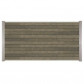 C-Wood Zelfbouw schutting composiet Rhombus Double grijs - blank alu accessoires (180 x 90 cm)