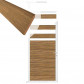 C-Wood Tuindeur aluminium wit frame Mix & Match - hardhout Thermo Fraké (90 x 180 cm) 