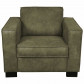 HomingXL fauteuil Shuffle | leer Dalton groen 14 | 95 cm breed