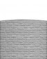 HomingXL zelfbouw schutting beton toog eenzijdig romania steenmotief grijs (199 x 160,5 cm)
