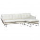 Bo Lundgren Loungebank Kuddar chaise longue rechts | stof Alpine wit 101