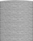 HomingXL zelfbouw schutting beton toog eenzijdig romania steenmotief grijs (199 x 237,5 cm)