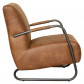 HomingXL Industriële fauteuil Juno | leer Colorado cognac 03 | 78 cm breed