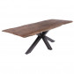 HomingXL Boomstamtafel massief Acacia Oud Hout - 200 x 100 cm - Bladdikte 5 cm - Diverse poten