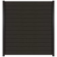 C-Wood Zelfbouw schutting composiet Mix & Match antraciet - antraciet alu accessoires (180 x 200 cm)