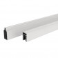 C-Wood Zelfbouw schutting composiet Rhombus Triple bruin gevlamd - wit alu accessoires (180 x 200 cm)