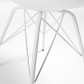 La Forma stoel Lars | witte kuipstoel met witte metalen poten