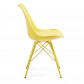 La Forma stoel Lars | gele kuipstoel met gele metalen poten