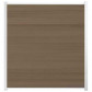 C-Wood Schutting composiet co-extrusie Garda vergrijsd bruin met wit alu kader (180 x 200 cm)