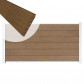 C-Wood Zelfbouw schutting composiet Mix & Match bruinvlam - wit alu accessoires (180 x 90 cm)