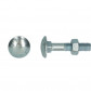 HomingXL Slotbout inclusief moer verzinkt M8 x 20,0 cm (50 stuks)