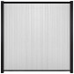 C-Wood Zelfbouw schutting verticaal Rhombus Double wit - zwart alu accessoires (170 x 180 cm)