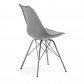 La Forma stoel Lars | grijze kuipstoel met grijze metalen poten