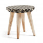 La Forma krukje Atelier | hout 'natural wood fiber' beige/zwart (30 x 30 cm)