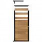 C-Wood Tuindeur aluminium zwart frame Mix & Match - hardhout Ipé (90 x 180 cm)