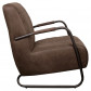 HomingXL Industriële fauteuil Voyager | leer Bull bruin 15 | 78 cm breed