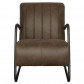 HomingXL Industriële fauteuil Juno | leer Colorado bruin 04 | 78 cm breed