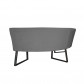 HomingXL Eetkamerbank - Amsterdam - geschikt voor tafel 130 cm - stof Element cementgrijs 23