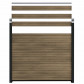 C-Wood Zelfbouw schutting composiet Rhombus Double ipé - zwart alu accessoires (180 x 180 cm)