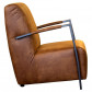 HomingXL Industriële fauteuil Viking | leer Colorado cognac 03 | 66 cm breed