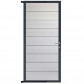 C-Wood Tuindeur aluminium antraciet frame Modular - composiet wit (90 x 200 cm)