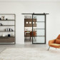 HomingXL Stalen schuifdeur - Loft - 4 vaks helder glas - 235 x 100 cm