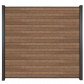 C-Wood Zelfbouw schutting composiet Rhombus Triple bruin gevlamd - antraciet alu accessoires (180 x 180 cm)