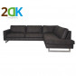 HomingXL Tweedekans - Hoekbank - Riverdance - rechts - leer Colorado antraciet 01