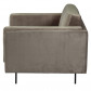 HomingXL Fauteuil Bossa | velours Juke taupe 12 | 100 cm breed