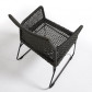 La Forma stoel Novak | donkergrijs gepoedercoat staal met gevlochten polyester touw donkergrijs
