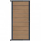 C-Wood Tuindeur aluminium antraciet frame Modular - composiet teak (90 x 200 cm)