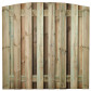GarPro schutting zachthout toog 15L groen geimpregneerd | Berlijn (180 x 180 cm) schermdikte 4,5 cm