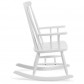 La Forma schommelstoel Terence | Rubberhout wit