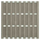 C-Wood Schutting composiet Milaan grijs met blank aluminium frame (180 x 180 cm) incl. T-beslag
