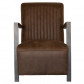 HomingXL Industriële fauteuil Venus | leer Bull bruin 15 | 66 cm breed