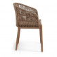 La Forma stoel Kenitra | beige hardhout acacia gevlochten polyester touw