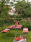 Plus Danmark picknickset vuren geimpregneerd | Basic zwart 160 x 177 x 73 cm
