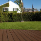 C-Wood vlonderplank composiet 2,1 x 14 cm donker bruin (4 mtr) grove ribbel en vlak