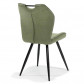 Bo Lundgren Eetkamerstoel - Cobra - lederlook Soft groen - 4 stuks - voorkant