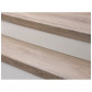 Stepwood Overzettrede met neus (2 stuks) | PVC toplaag | Vergrijsd eik