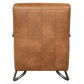 HomingXL Industriële fauteuil Juno | leer Colorado cognac 03 | 78 cm breed