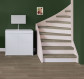 Stepwood Traprenovatie set - rechte trap - 16 treden SPC toplaag Verweerd eiken incl. witte stootborden
