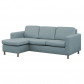 HomingXL loungebank Swing chaise longue links | stof Milano blauw 80 | 1,36 x 2,08 mtr breed