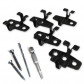 DuoWood Bevestigingsclips RVS zwart tussenclip incl schroeven (500 stuks)